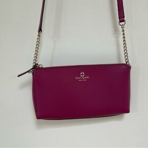 Kate Spade Pink Crossbody Bag with Chain Strap